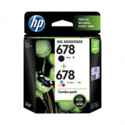 HP 678 L0S24AA Combo-Pack Ink Advantage Cartridges (Black and Tri-Color)