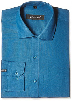 Dennison Men's Formal Shirt (SS-16-170_44_Turquoise)