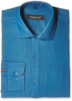 Dennison Men's Formal Shirt (SS-16-170_44_Turquoise)