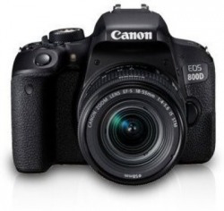 Canon EOS 800D DSLR Camera Body with Single Lens: EF S18-55 IS STM (16 GB SD Card + Camera Bag)