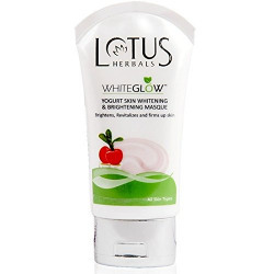 Lotus Herbals WhiteGlow Yogurt Skin Whitening and Brightening Masque, 80g