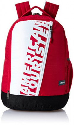 American Tourister 28 Ltrs Red Casual Backpack (AMT TWIST BACKPACK 01 - RED)