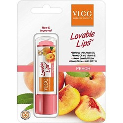 VLCC Lovable Lips Peach, 4.5gm