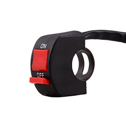 Autofy Handlebar All Purpose Universal On/Off Switch with Cable (Red)