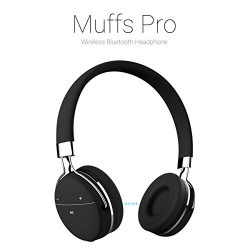 Portronics POR645 Muffs Pro Wireless Bluetooth Headphone With AUX Port ( Black)