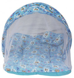 Amardeep and Co Toddler Mattress with Mosquito Net (Blue) - MT-01nb