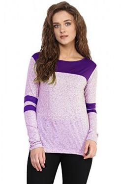 Miss Chase Women's Basic Top (MCSS16TP06-40_Purple_XS)