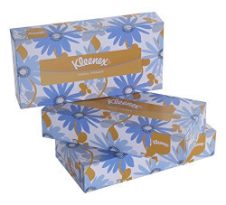 Kleenex Facial Tissue Box, 100 Sheets per Box , 2 Ply, 3 Box Combo, 60035 by Kimberly-Clark
