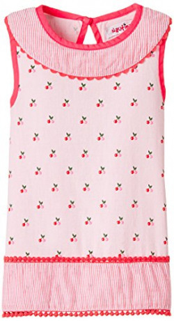 Nauti Nati Baby Girls' T-Shirt (NSS15-449_Pink_12 - 18 months)