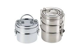 Royal Sapphire Material Stainless Steel Tiffin Combo Set Of 2 Pcs