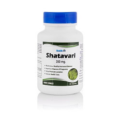 Healthvit Shatavari - 250 mg (60 Capsules, Shatavari Powder)