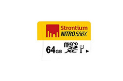 Strontium Nitro 64Gb Class 10 MicroSDHC UHS-1 Memory Card