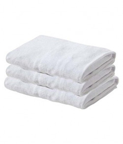 S4S White Cotton Hand Towel (Pack of 3)