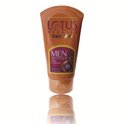 Lotus Herbals Safe Sun Men Advanced Daily UV Shield SPF 30 PA+++ Non-Greasy All Skin Types (100g)