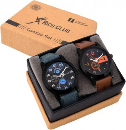 Rich Club Set Of Two Combo Watch  - For Men