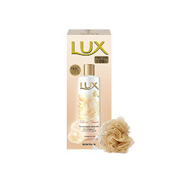 Lux Velvet Touch Body Wash, 240ml with Free Loofah