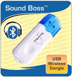 Sound Boss BT-03 USB Bluetooth Receiver Dongle with Mic (White)