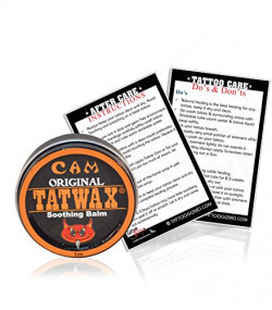 TatWax Tattoo After Care Soothing Balm Tattoo Color Enhancer (Made in USA)
