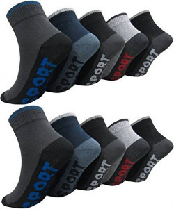 SUPER DEAL BAZZAR STORE Men's Ankle Length Cotton Socks (Pack of 6)