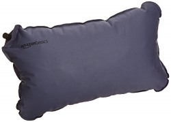 AmazonBasics Inflating Compressible Air Pillow for Sleeping, Camping, Travel - Regular