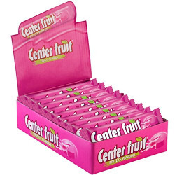 Center Fruit Liquid Filled Bubble Gum, Fruits Flavour, 435.2 g (Pack of 16 Sticks)