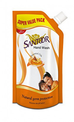 Santoor Essential Oils Handwash Pouch - 800 ml