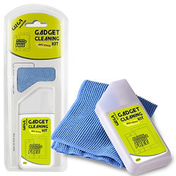 Gizga Essentials Professional Cleaning Kit for Mobile, Laptops, Cameras and Sensitive Electronics (Includes: PLUSH Micro-Fiber Cloth, 45ML Antibacterial Cleaning Solution)