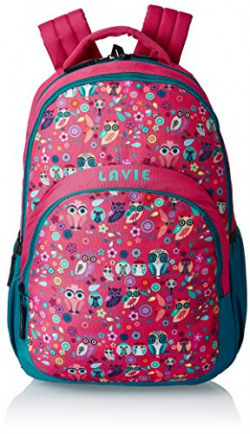 Lavie Synthetic Pink School Bag (BHEI549022B3)