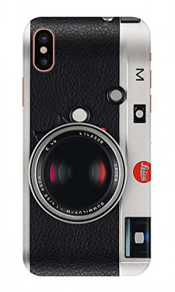Printed Back Cover For iPhone X 3D Designer Leica retro camera Plastic Case By Highbrow