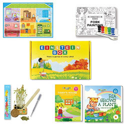 Einstein Box for 3 year olds (Learning and educational games, books and puzzles for 3 year old boys and girls - Birthday gifts and toys for baby, children)