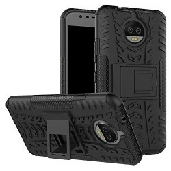 ZYNK CASE Back Cover Case [Authentic Hybrid Armor Design Detachable and Stand-up Feature Dual Layer Protective Shell Hard Back Cover Case MOTOROLA MOTO X4(2017 EDITION) - Space Black