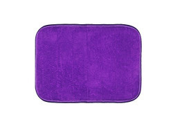 Warmland Anti-Skid Solid Polyester Bath Mat - 15 x22 , Purple