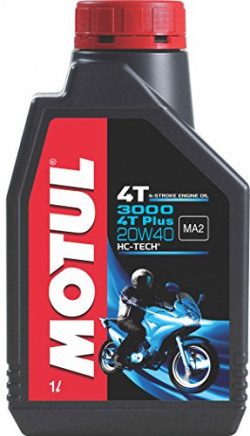 Motul 3000 4T Plus 20W40 HC Tech Engine Oil for Bikes (1 L)