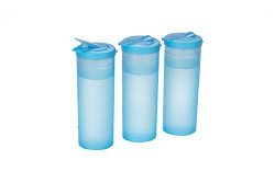 All Time Plastics Freeze Bottle Set, 1 Litre, Set of 3, Blue