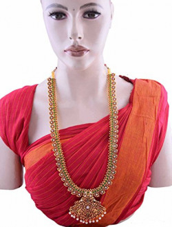 Multiline Company Gold Plated Necklace ,kemp Mango Haram For Women
