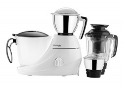 Butterfly Desire 750-Watt Mixer Grinder with 3 Jars (White - 2 SS Jars, 1 PC Juicer Jar and Storage Container)