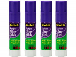 3M Scotch Purple Glue Stick - Pack of 4