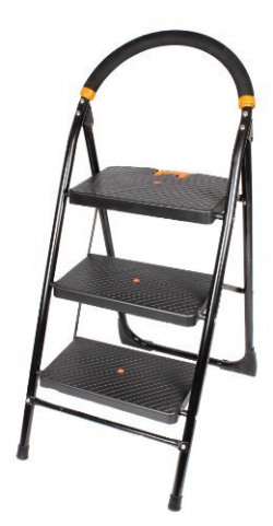 PAffy Folding Ladder with Wide Steps - Milano 3 Steps, 7 Years Warranty