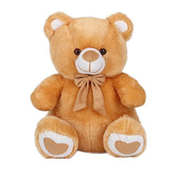 Ultra Spongy Teddy Bear Soft Toy Gifts, Brown (15-inch)