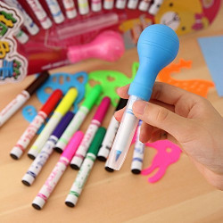 Gifts Online Set of 12 Magic Spray Blow Marker Pens (Assorted Colors)