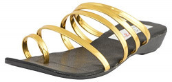 Red Choice Collection Women's Gold Fashion Sandals - 4 UK