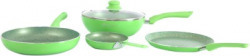 Wonderchef Royal Velvet Green Set of 4Pcs - Induction Base Induction Bottom Cookware Set