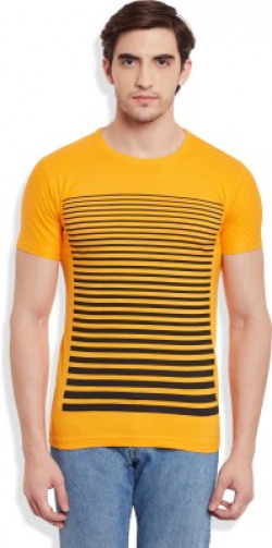 GHPC Solid Men's Round Neck Orange T-Shirt