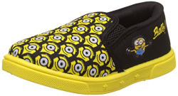 Minions Boy's Black/Yellow Indian Shoes - 8 kids UK/India (26 EU)