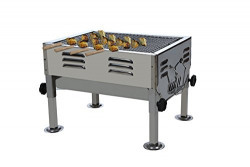 Fabrilla Stainless Steel Barbeque Portable With 5 Skewers Bbq Charcoal Grill