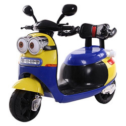 Brunte Red Lean Kids Battery Operated Ride-On Bike With Light