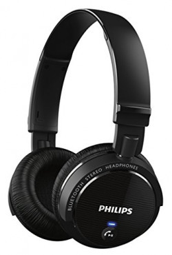 Philips SHB5500BK Wireless Bluetooth Headphones (Black)