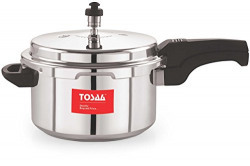 Tosaa Ultra Delux Aluminium Pressure Cooker, 5 Litres, Silver