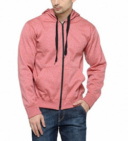 AWG Men's Premium Red Melange Grindle Sweatshirt with Zip