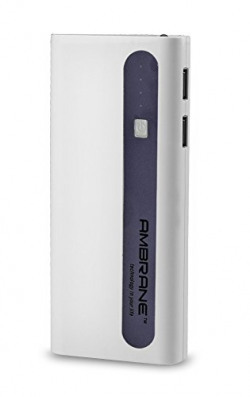 Ambrane P-1310 13000mAH Power Bank (White-Purple)